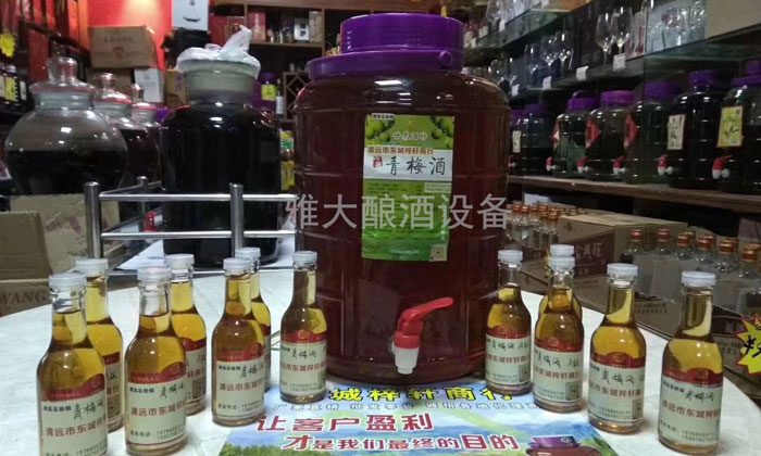 用雅大制酒設(shè)備釀造的青梅酒成功進(jìn)駐清遠(yuǎn)